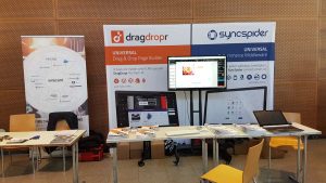 sponsor table of wirecard, dragdropr and syncspider