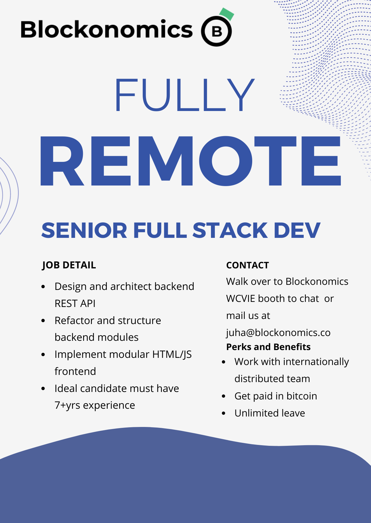 Presenting our Diamond Sponsor Blockonomics – WordCamp Vienna 2023