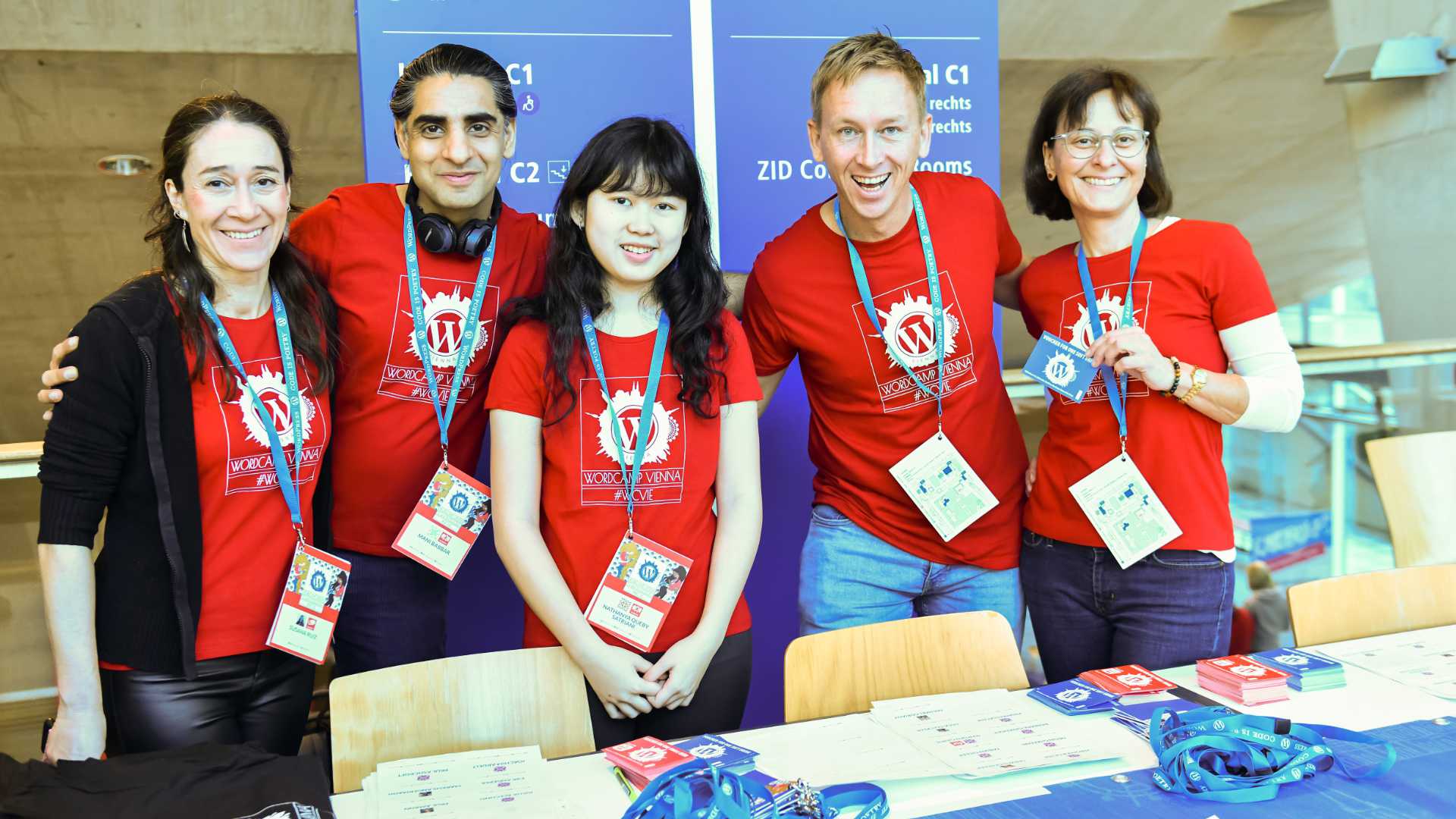 Group of Volunteer as WordCamp Vienna